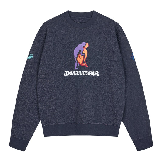 Dancer - Fainting Crewneck - HEATHER NAVY / Blå - Sweatshirts