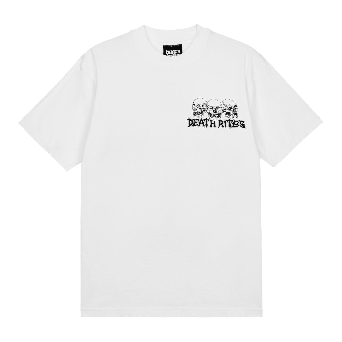 Death Rites - Axe Grinder SS T-Shirt - WHITE / Hvid - T-Shirts
