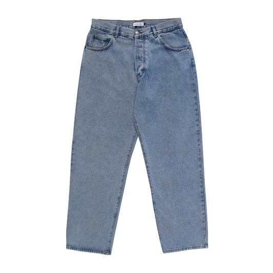 Pop Trading Company - Drs Denim - STONE WASHED / Blå - Bukser