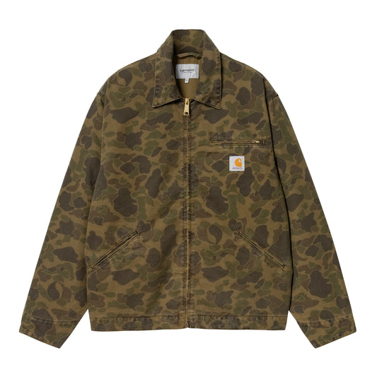 Carhartt WIP - Duck Detroit Jacket - GREEN / OFFICE GREEN / Grøn||Camouflage - Jakker