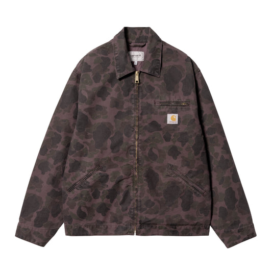 Carhartt WIP - Duck Detroit Jacket - GREEN / GRAPHITE / Grå||Camouflage - Jakker