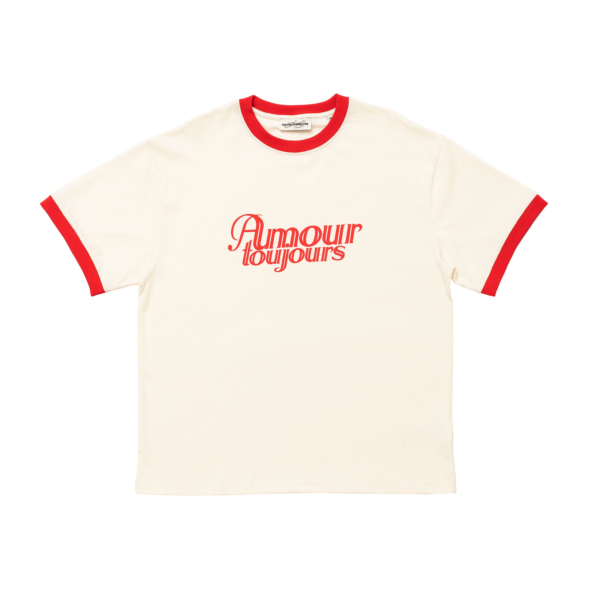 Carne Bollente - Even More Amour - OFF-WHITE / Rød||Hvid - T-Shirts