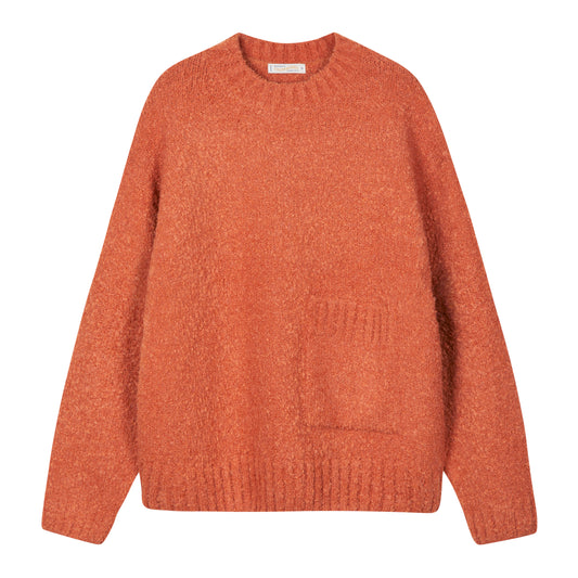 Frizmworks - Alpaca Boucle Knit - ORANGE / Orange - Strik