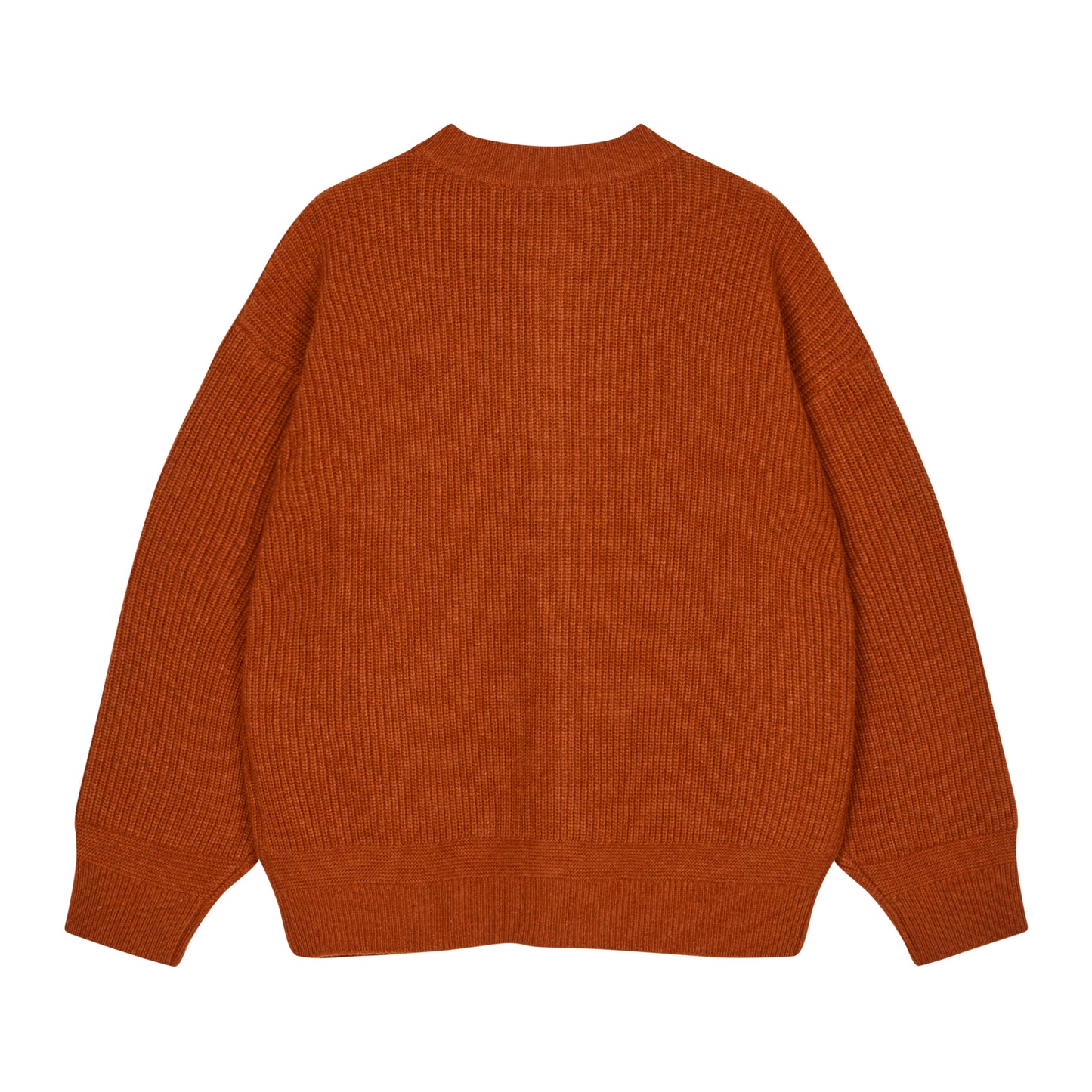 Heavy Wool Round Cardigan