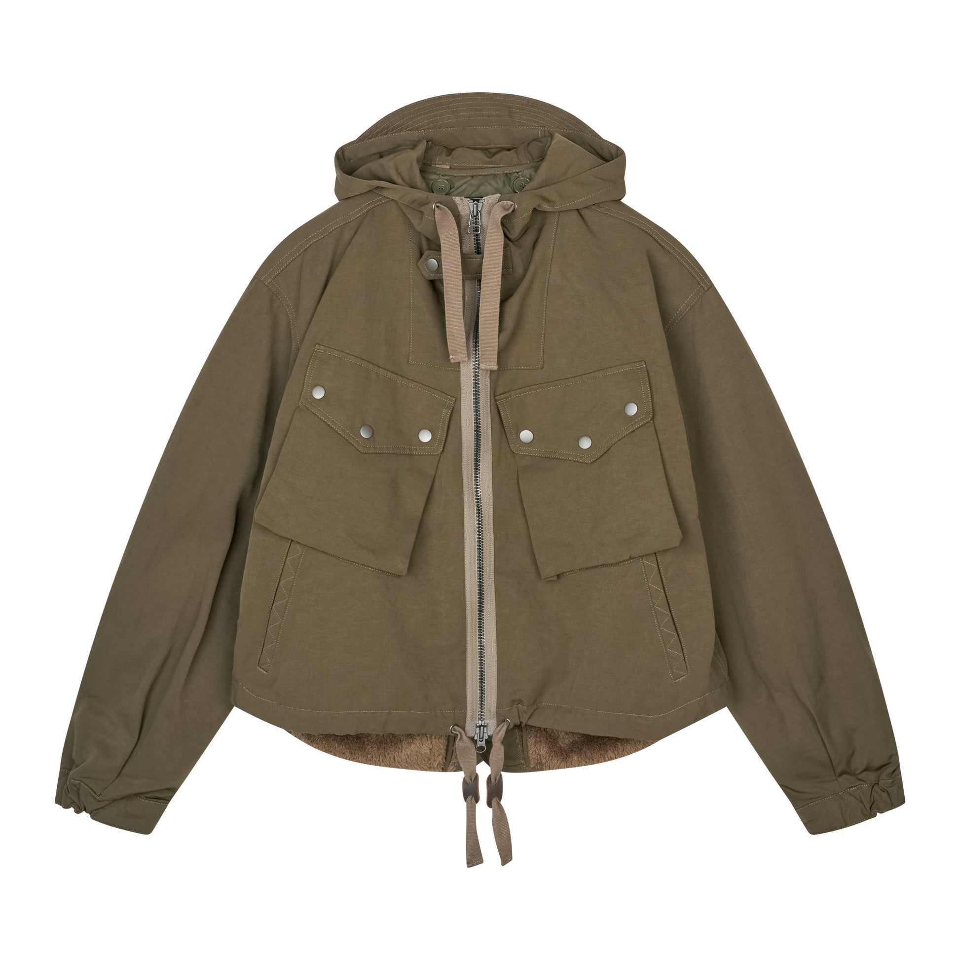 Frizmworks - Smock Hooded Parka 002 - OLIVE / Grøn - Jakker