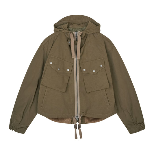 Frizmworks - Smock Hooded Parka 002 - OLIVE / Grøn - Jakker