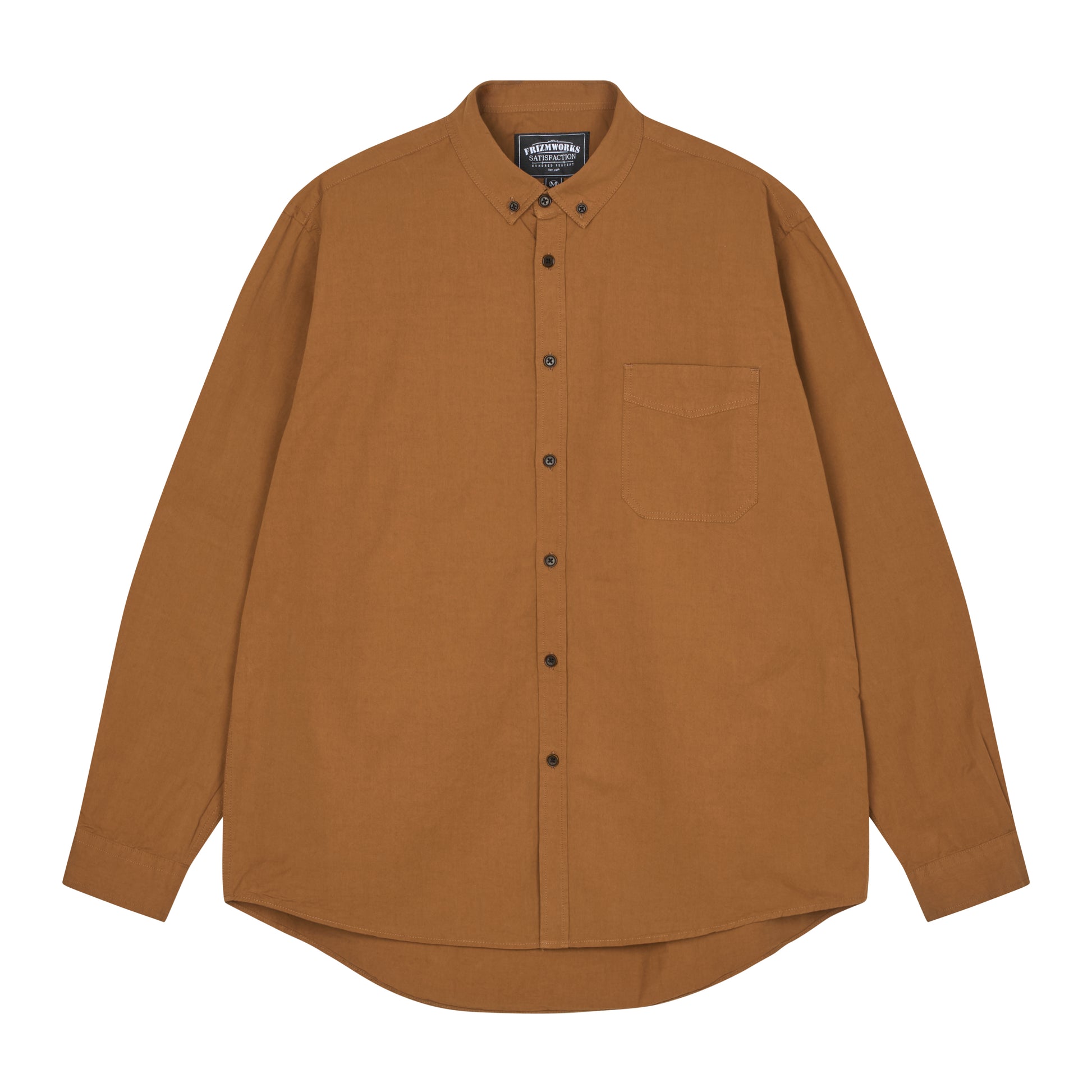 Frizmworks - High Count French Shirt - BRICK / Brun||Orange - Skjorter