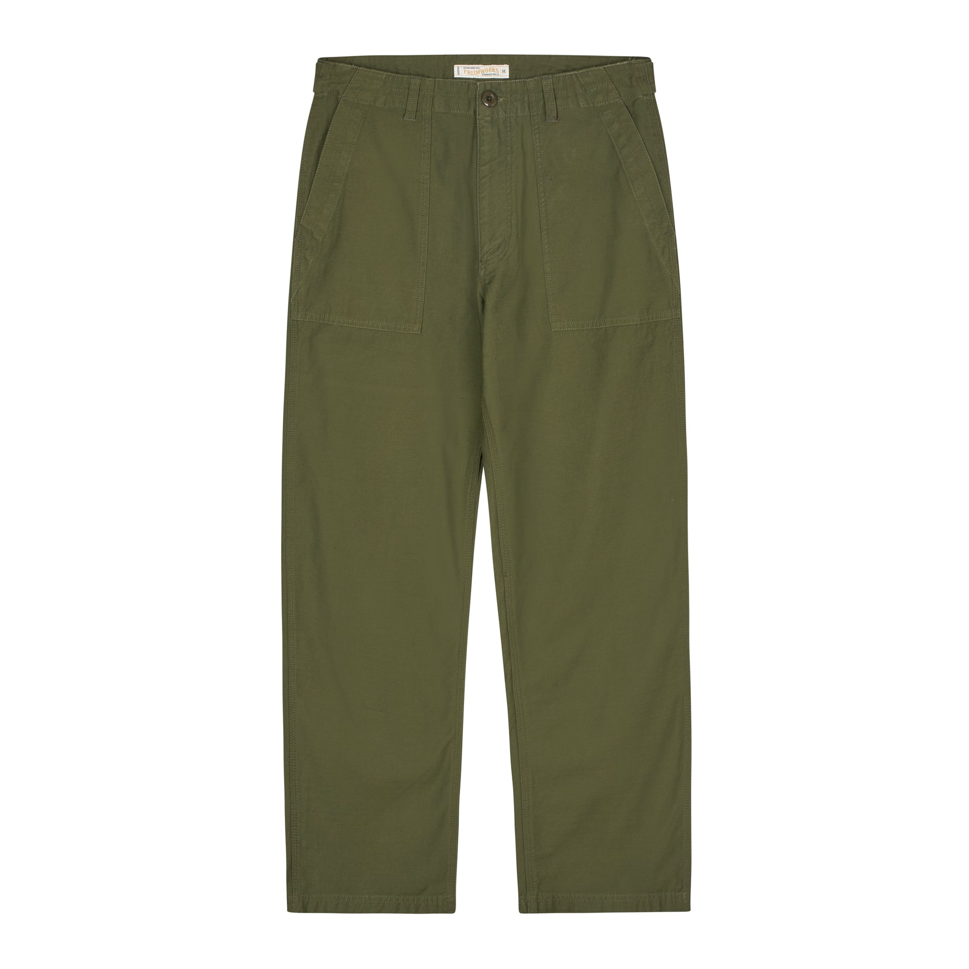 Frizmworks - Back Satin Fatigue Pant - OLIVE / Grøn - Bukser