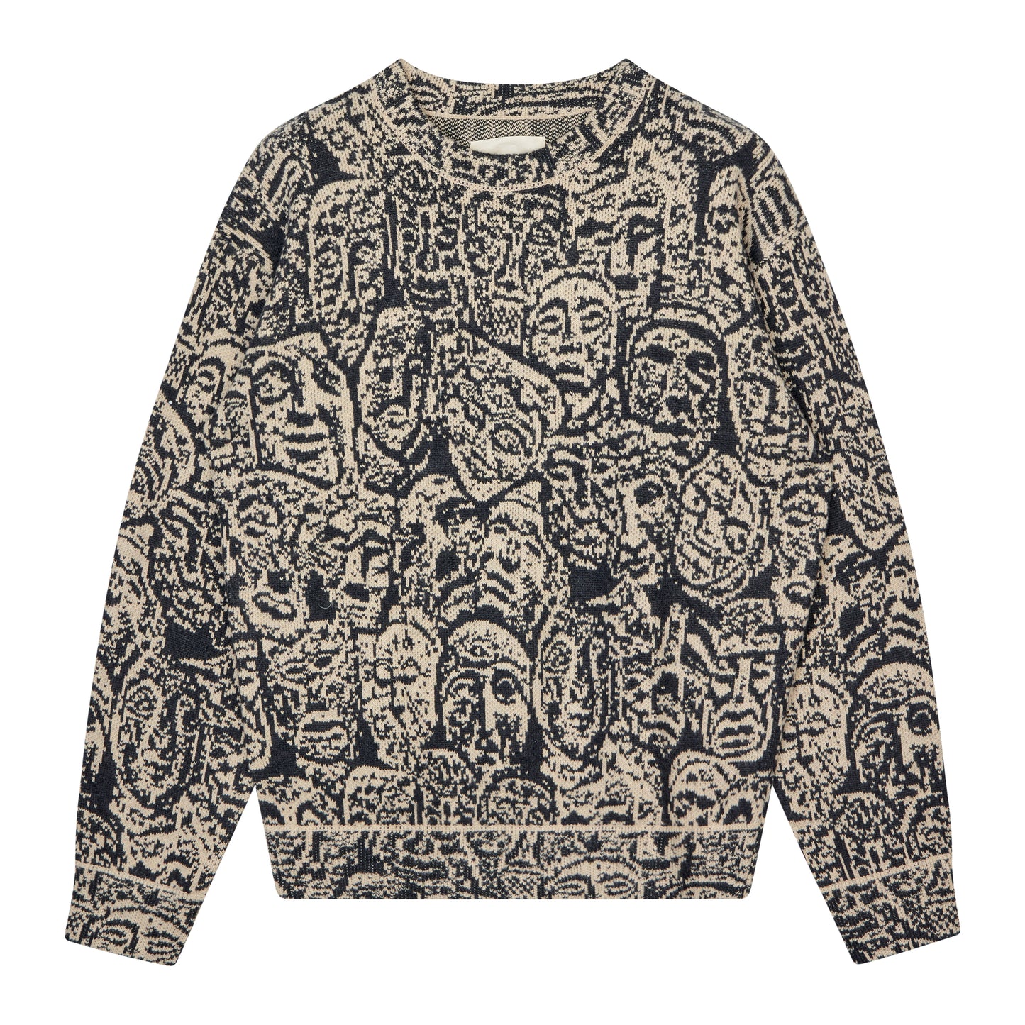 Heresy - Ancestors Knit - PRINT / Sort||Beige||Mønster - Strik