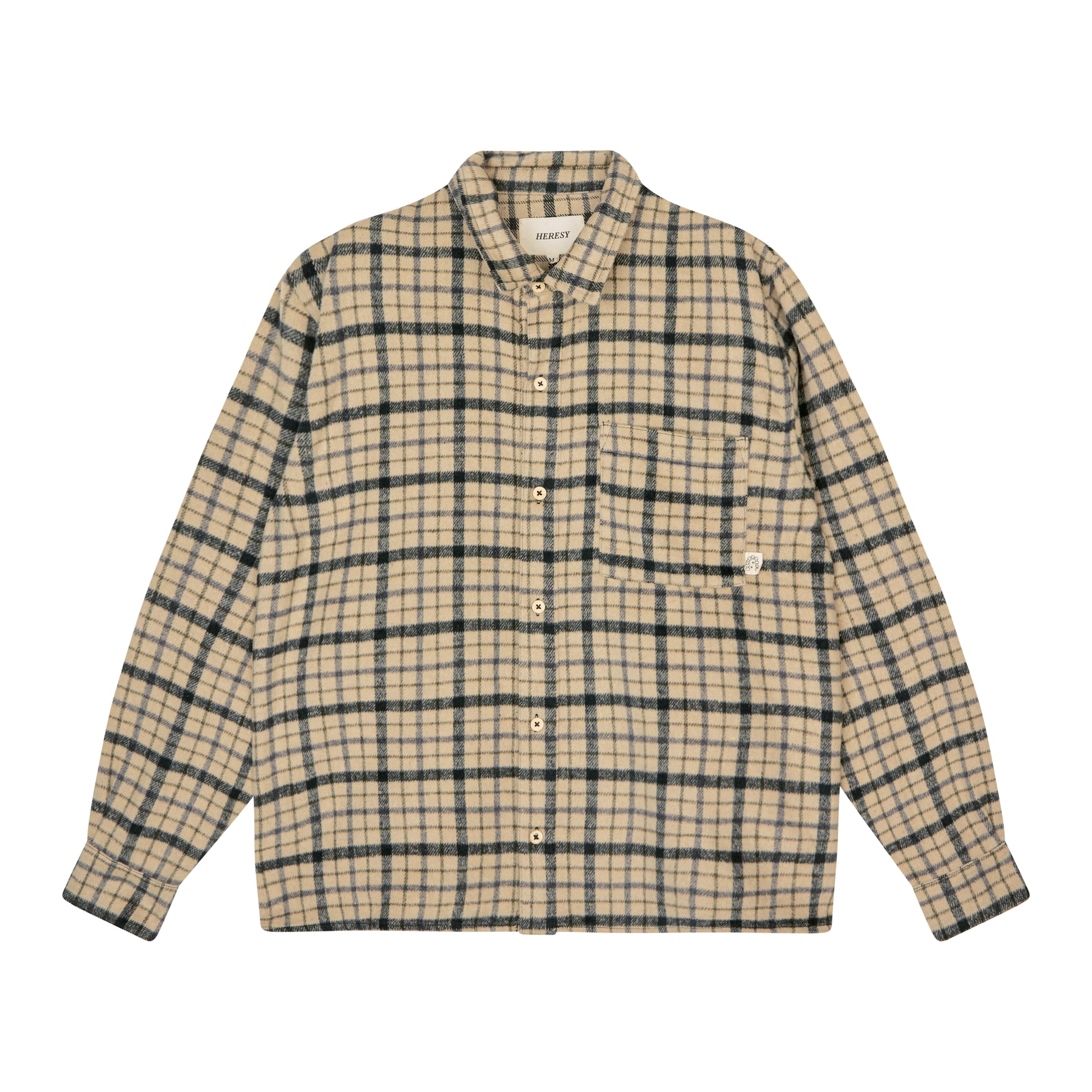 Heresy - Steady Shirt - BISCUIT / GREY / Beige||Grå||Tern - Skjorter