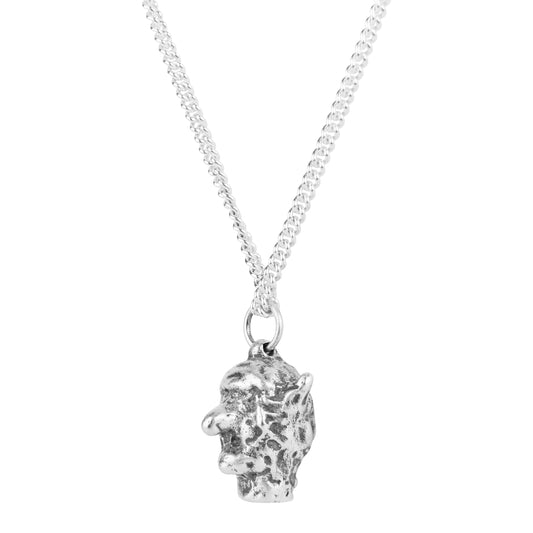 Heresy - Goblin Head Chain - OXIDISED SILVER / Sølv - Accessories