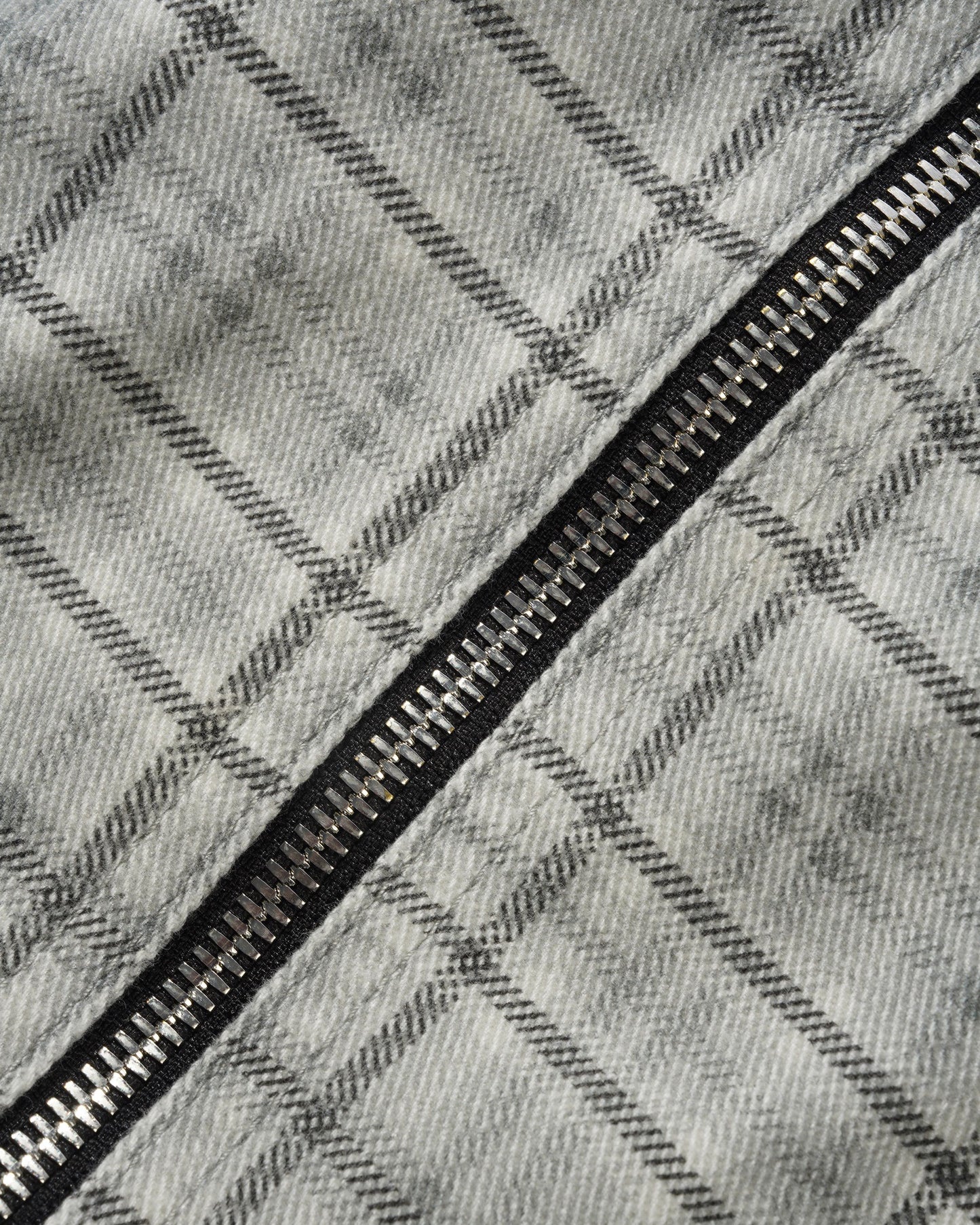 Hooded Work Jacket Grey Plaid