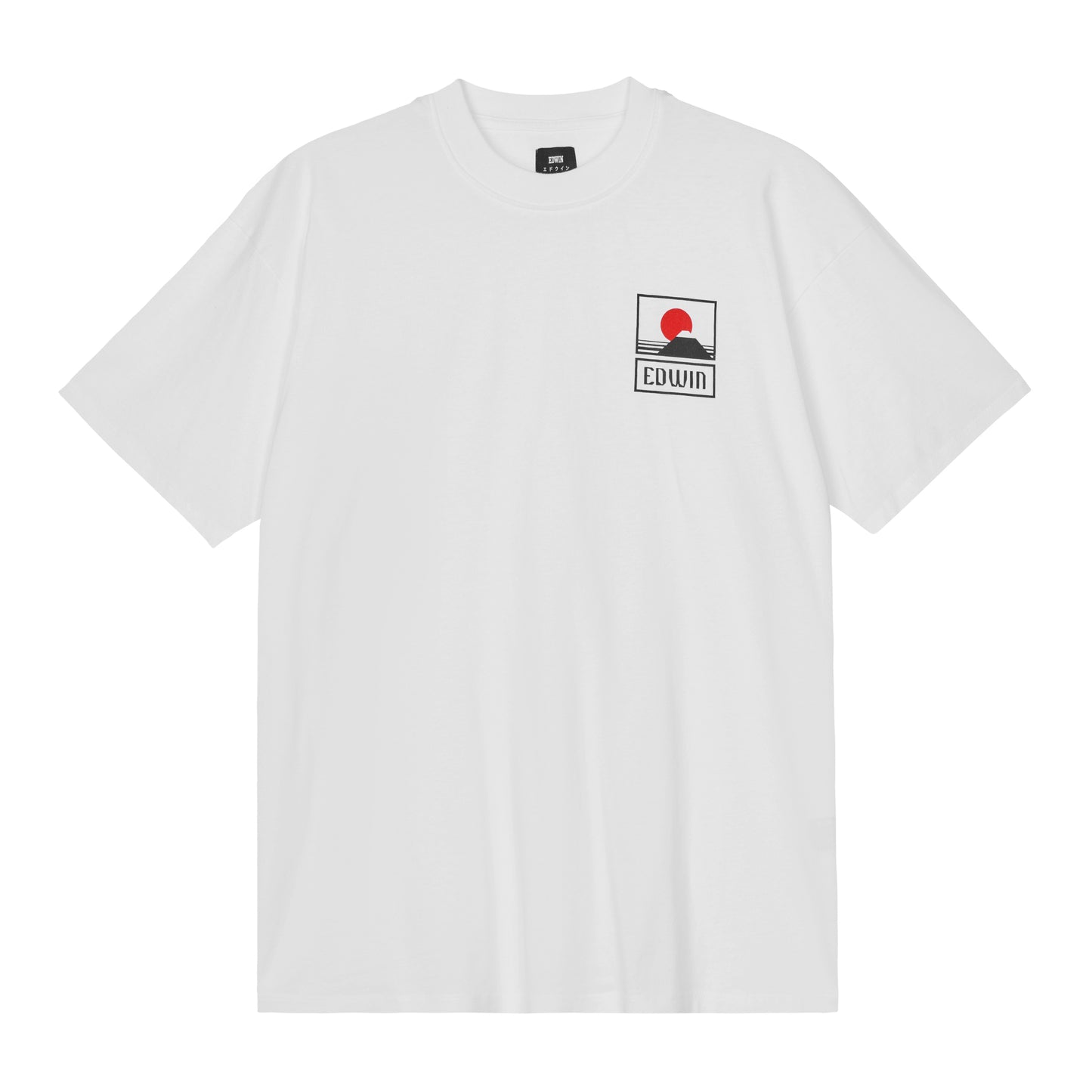 Edwin - Sunset On MT Fuji T-Shirt - WHITE / Hvid - T-Shirts
