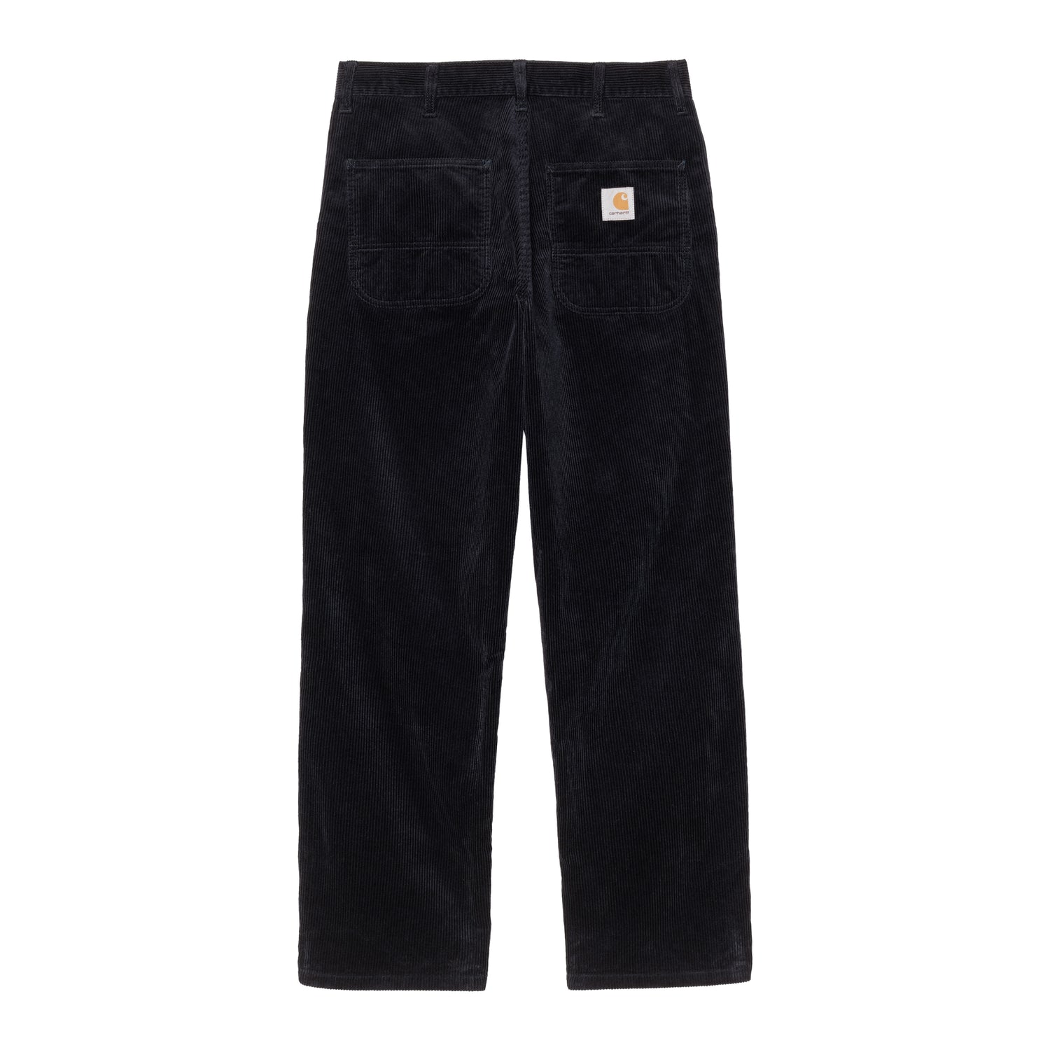Navy corduroy bukser i relaxed fit med bred ribstruktur og store patch-lommer bagpå