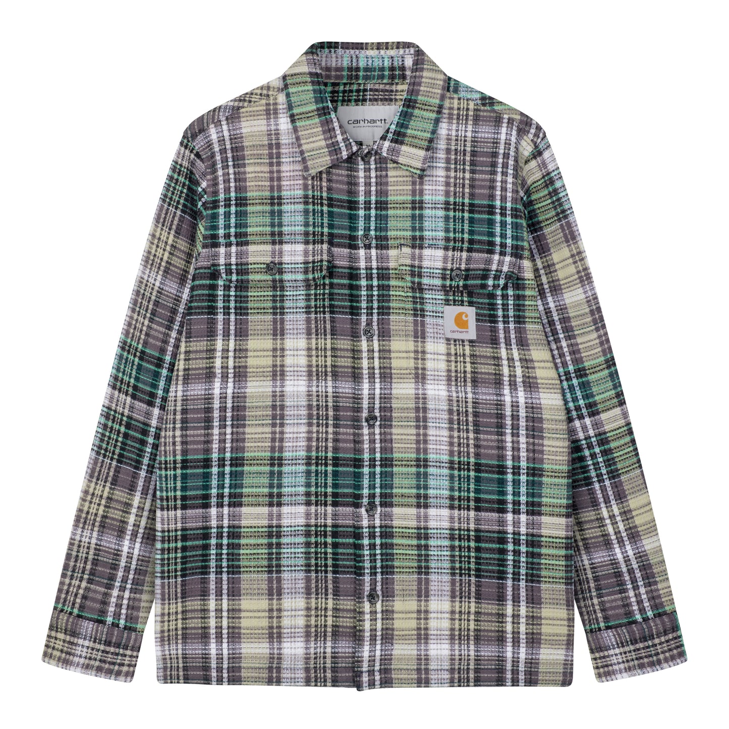 Carhartt WIP - L/S Valmon Shirt - BOTANIC / Grøn||Tern - Skjorter