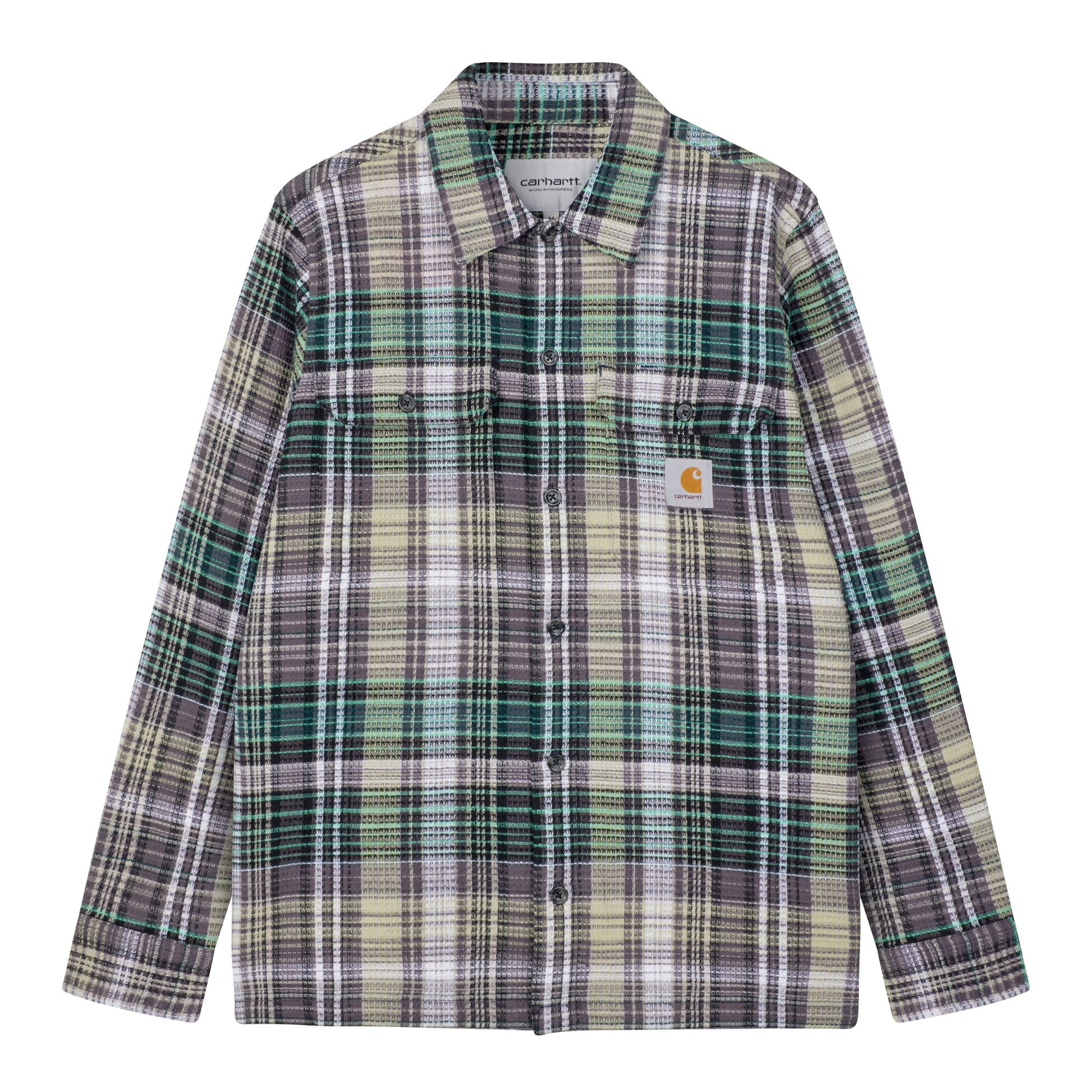 Carhartt WIP - L/S Valmon Shirt - BOTANIC / Grøn||Tern - Skjorter