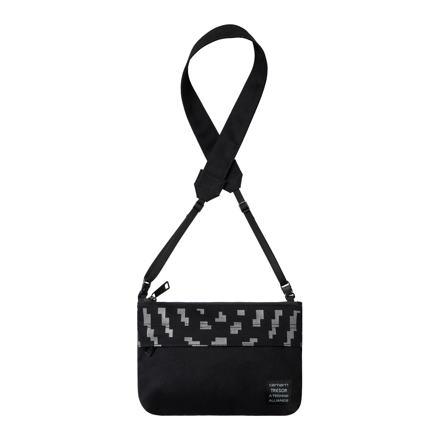 Carhartt WIP - Tresor Way Of The Light Strap Bag - BLACK / DARK GREY / Sort - Accessories