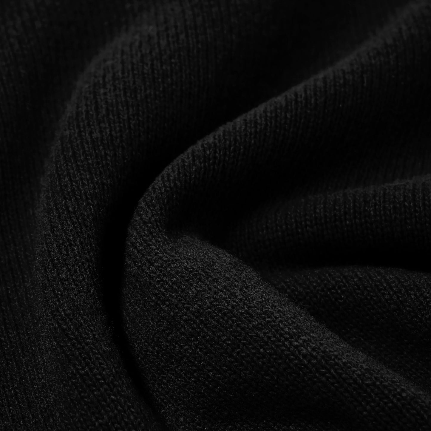 Edwin - Mars Polo Cardigan - BLACK / Sort - Strik