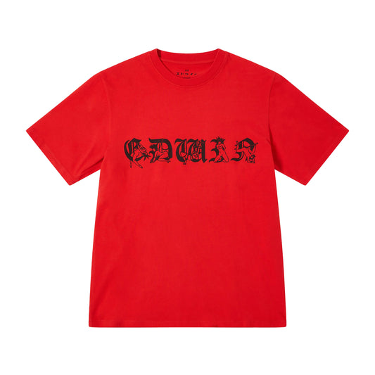 Edwin - Kinbaku-Bi II T-Shirt - FIERY RED / Rød - T-Shirts