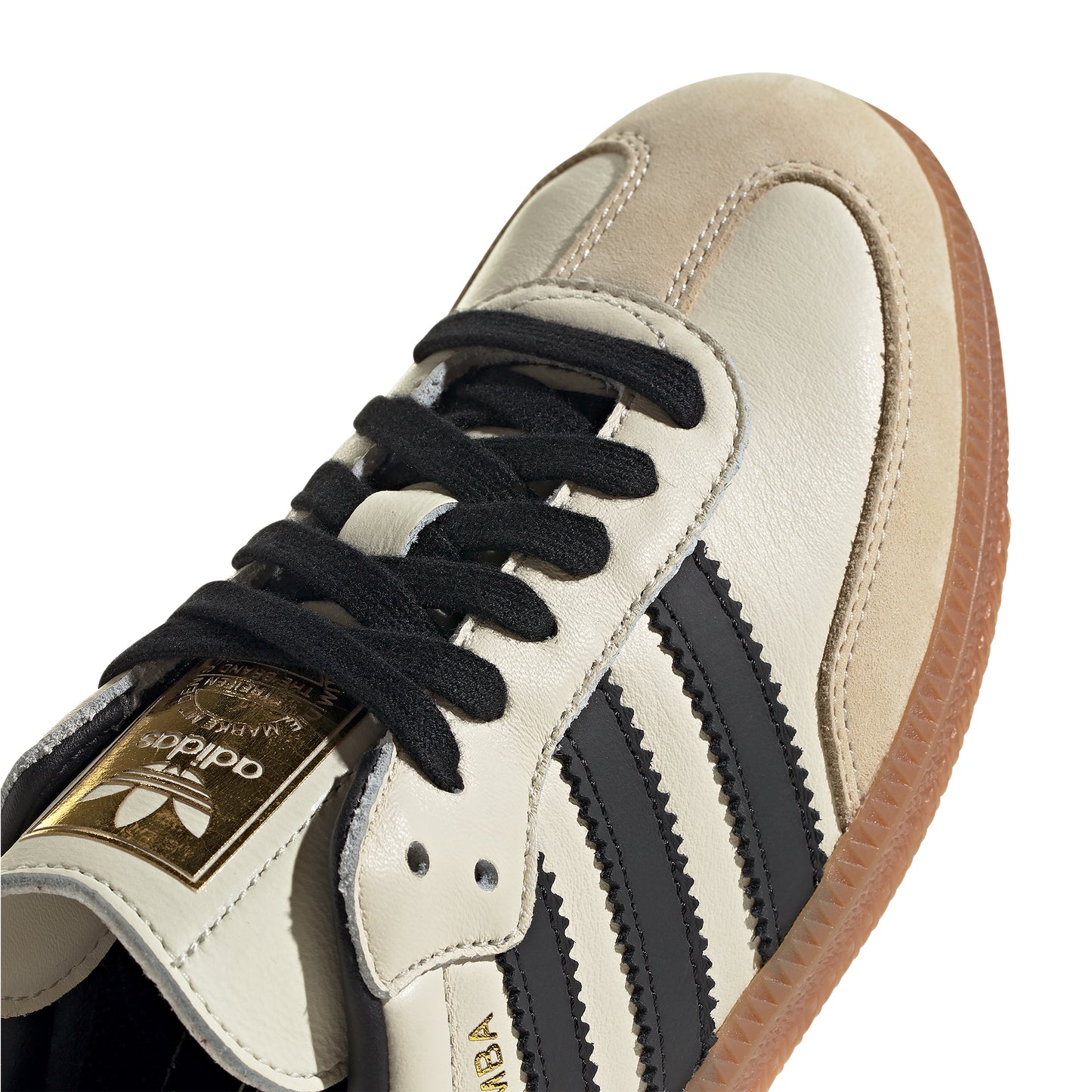 Adidas Originals - Samba OG W - CREWHT/CBLACK/SANSTR / Beige||Sort - Sko