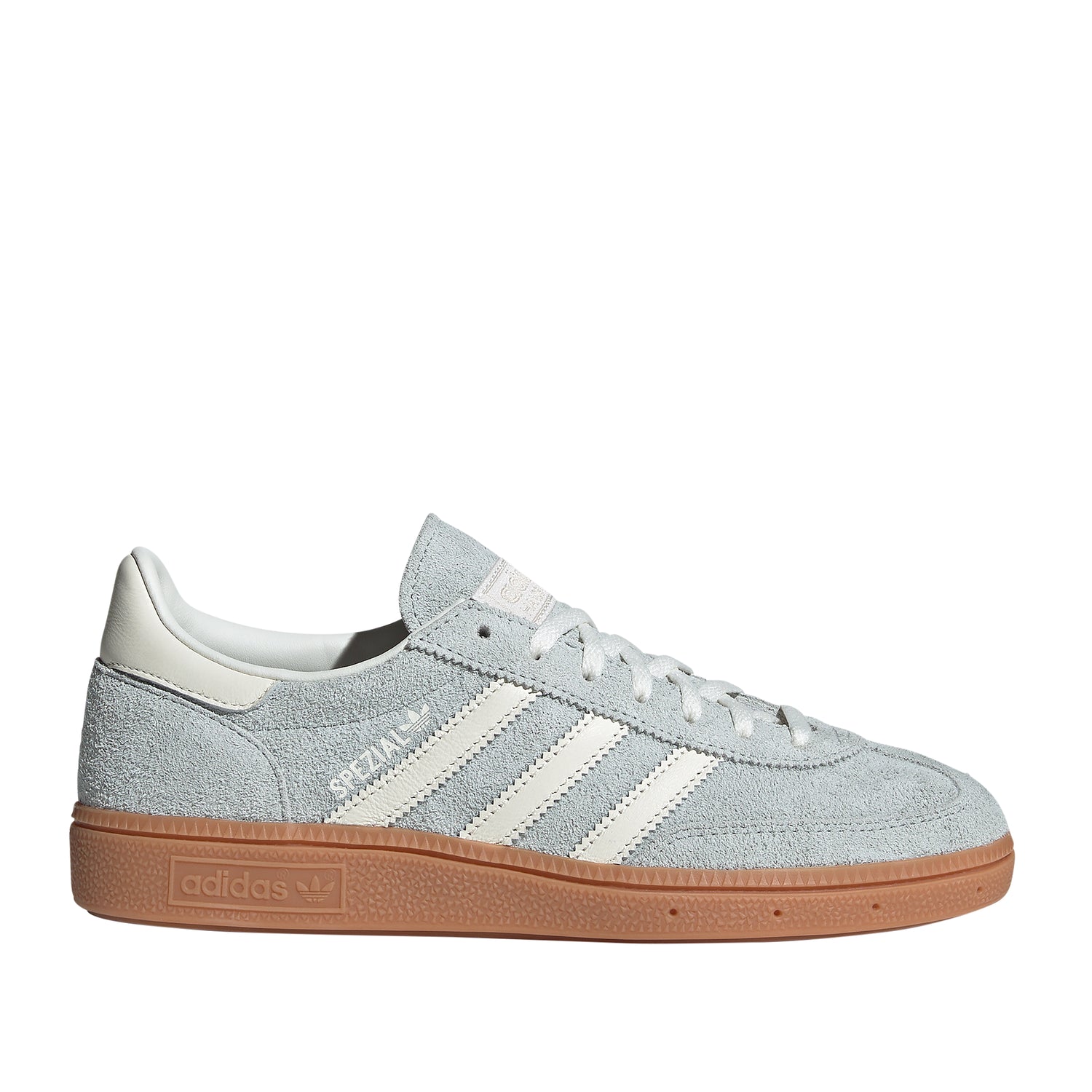 adidas Originals Handball Spezial lysgrå ruskind, off-white striber, gum-sål