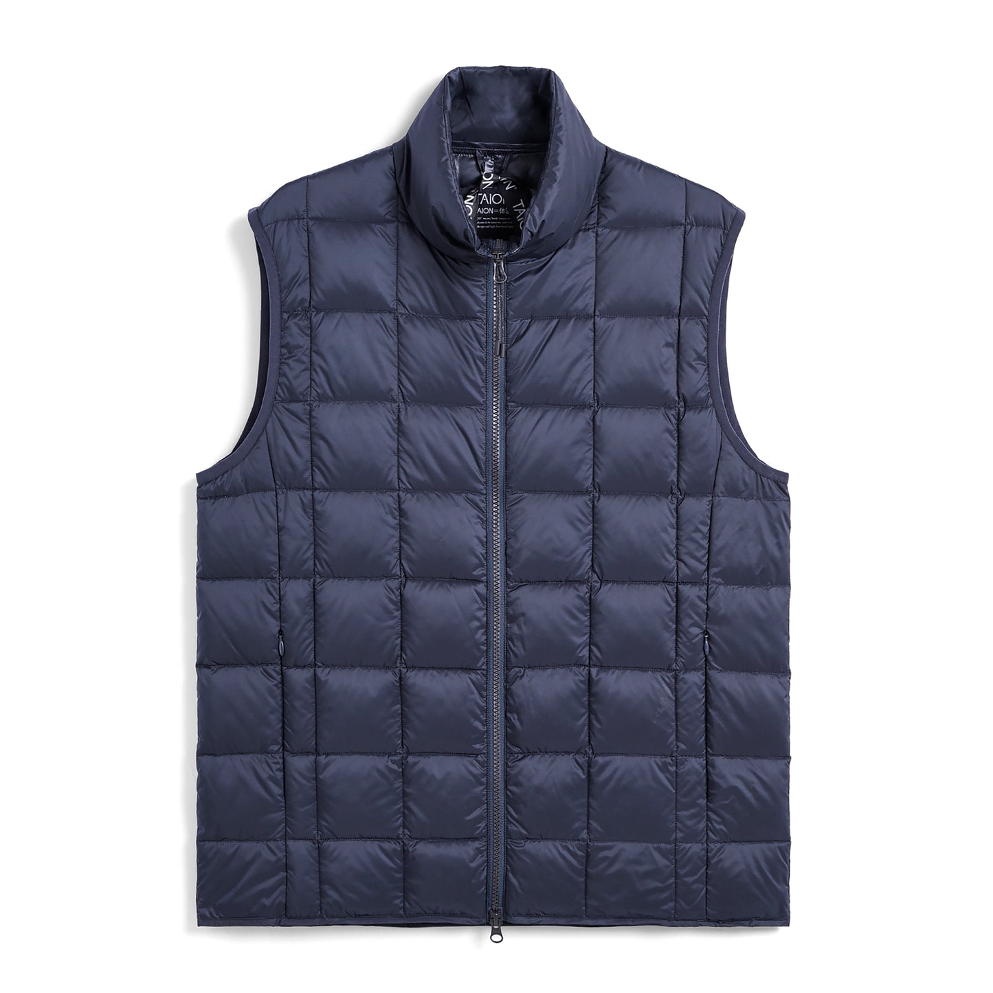 Hi Neck W-Zip Down Vest
