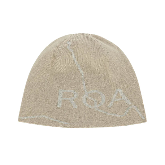 ROA - Logo Beanie - BEIGE / Beige - Accessories