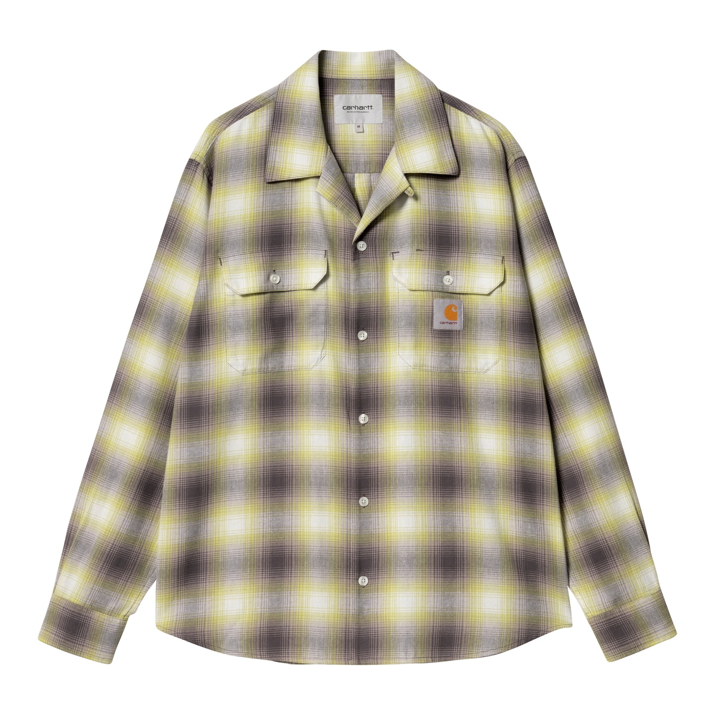 Carhartt WIP - L/S Blanchard Shirt - ARCTIC LIME / Gul||Tern - Skjorter