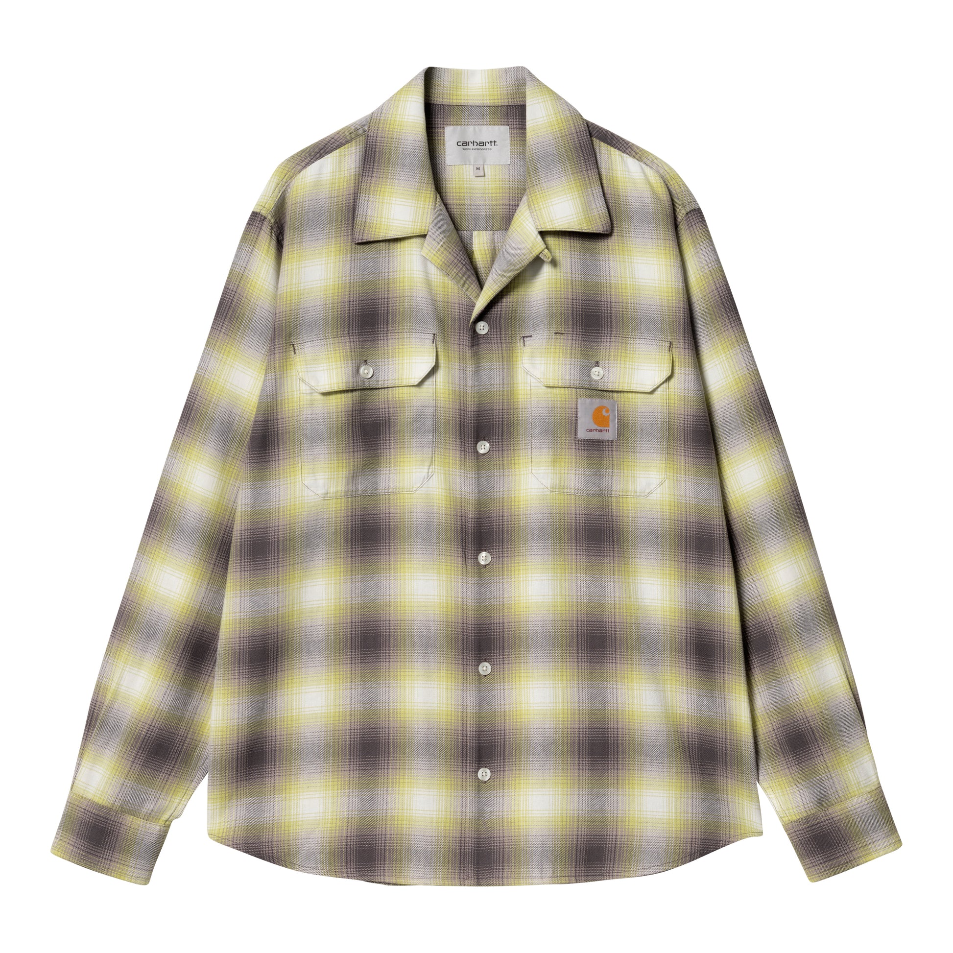 Carhartt WIP - L/S Blanchard Shirt - ARCTIC LIME / Gul||Tern - Skjorter
