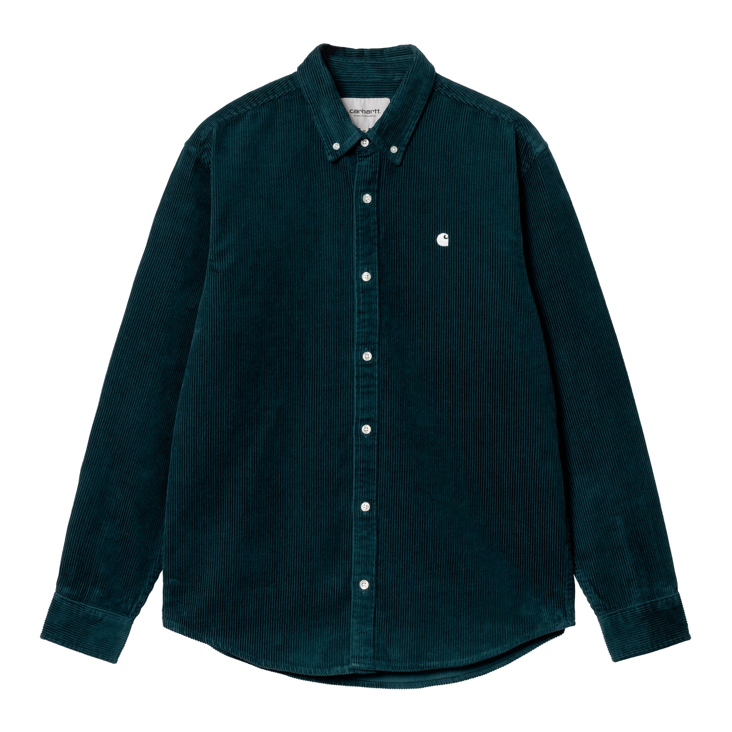 Carhartt WIP - L/S Madison Cord Shirt - DUCK BLUE / WAX / Blå - Skjorter