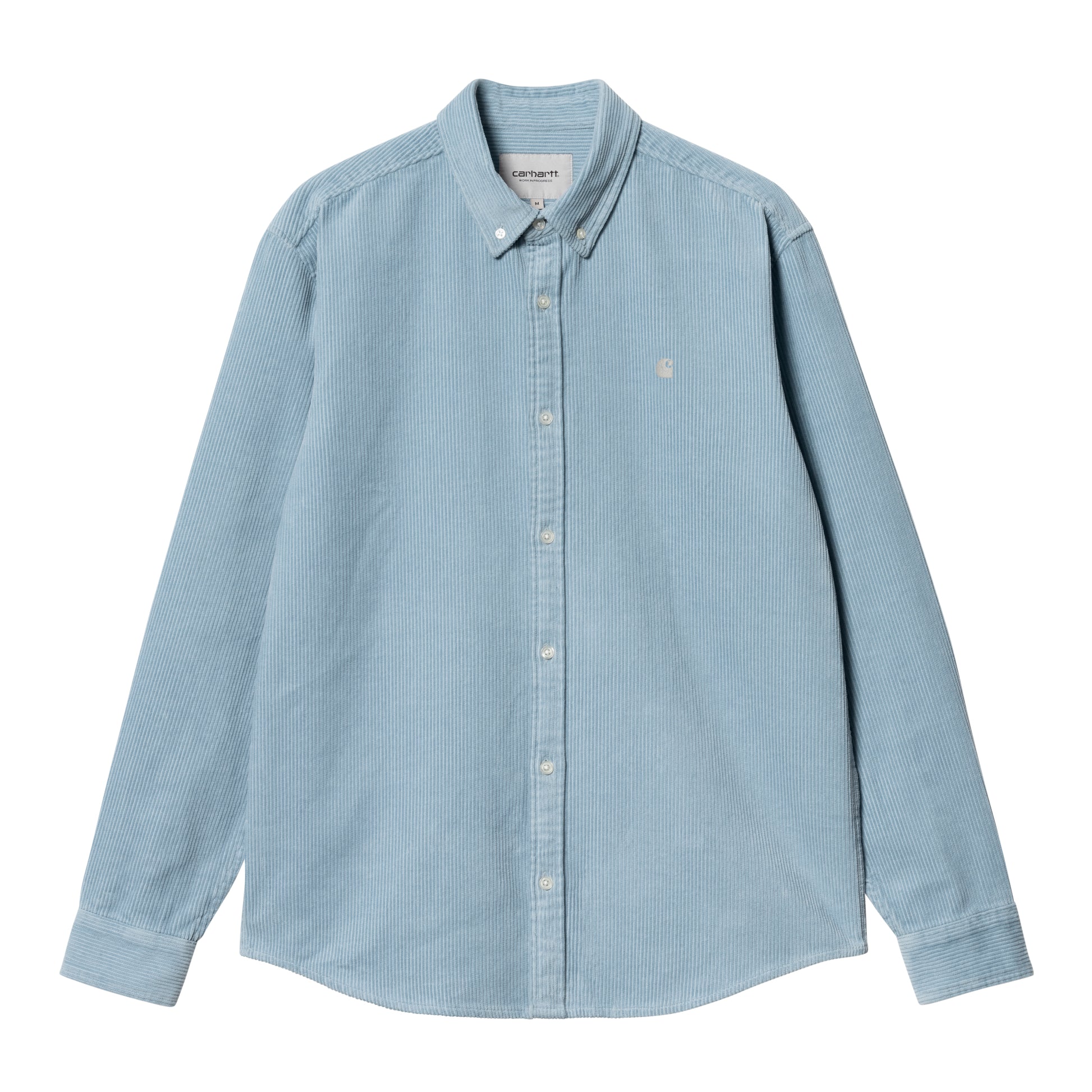 Carhartt WIP - L/S Madison Cord Shirt - dusty ice / wax - Herre > Skjorter