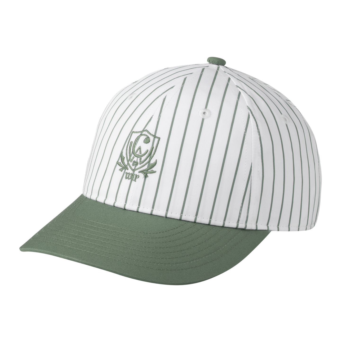 Carhartt WIP - Linus Cap - WHITE / PARK / Hvid||Grøn - Accessories