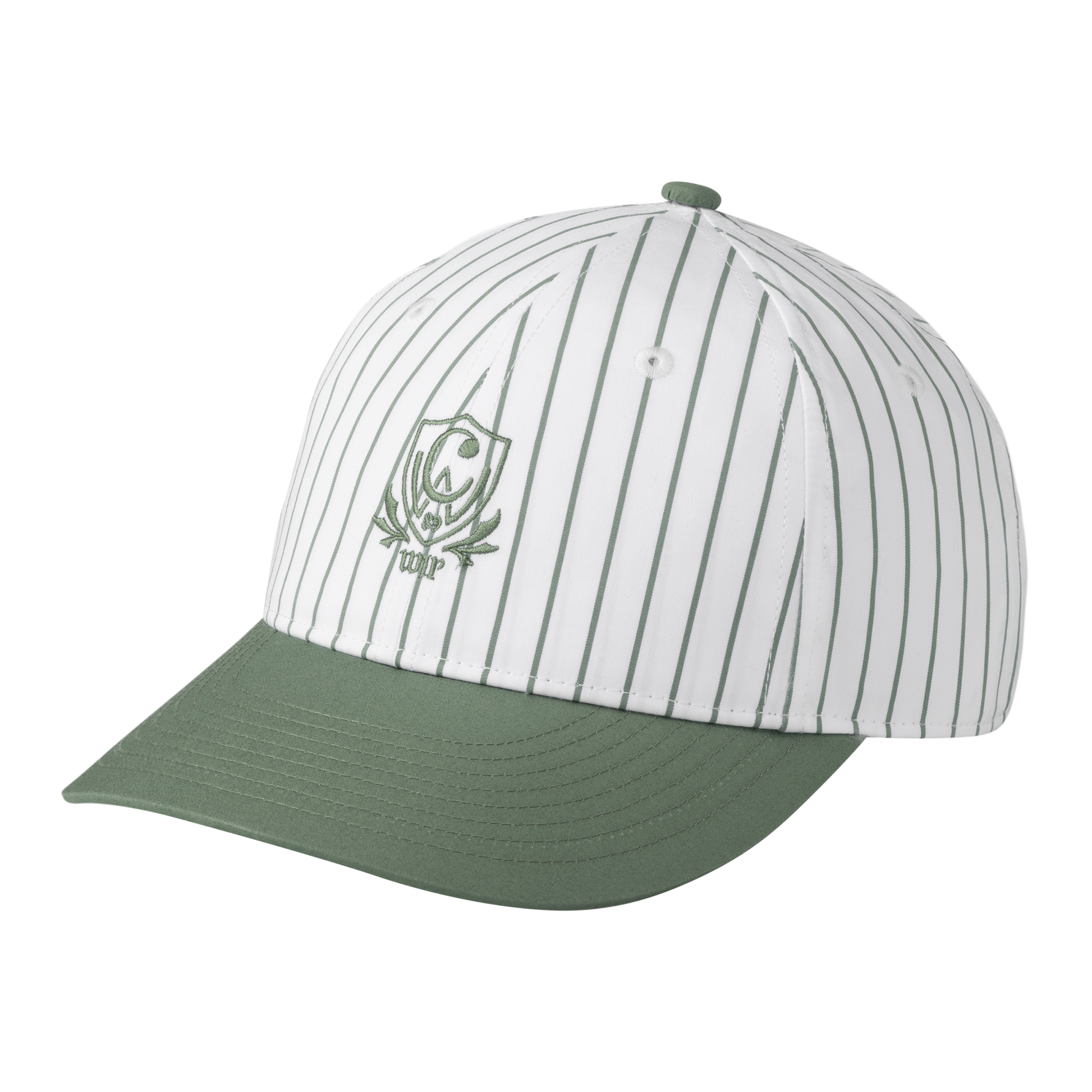 Carhartt WIP - Linus Cap - WHITE / PARK / Hvid||Grøn - Accessories