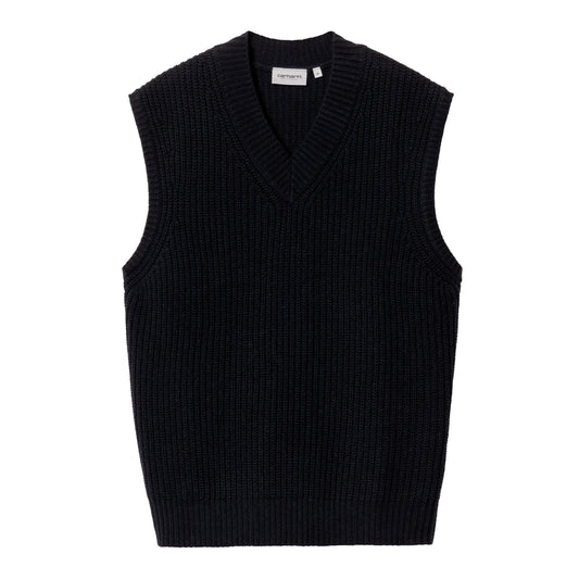 Carhartt WIP - Marlon Vest Sweater - DARK NAVY / Blå - Strik