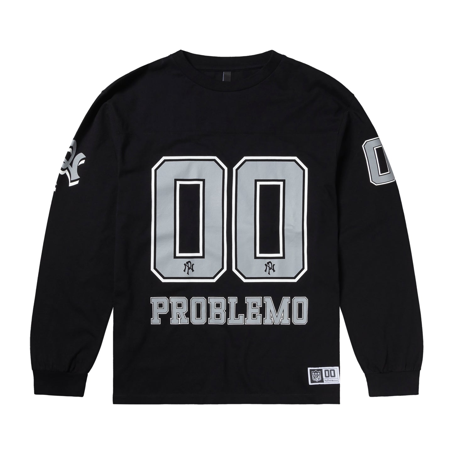 No Problemo - NP00 Sports Cotton LS Jersey - BLACK / Sort - T-Shirts