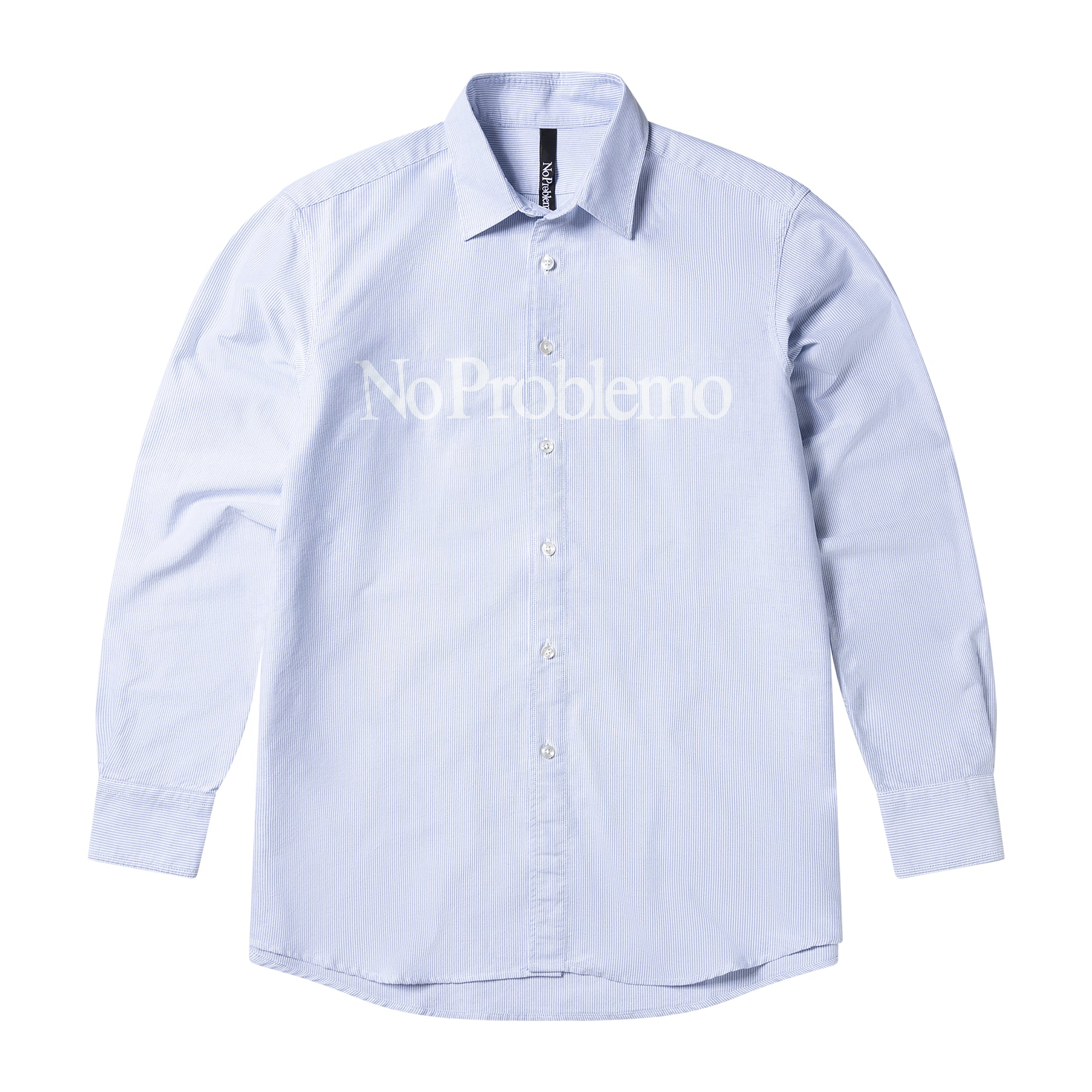 No Problemo - No Problemo LS Stripe Shirt - BLUE / Blå||Striber - Skjorter