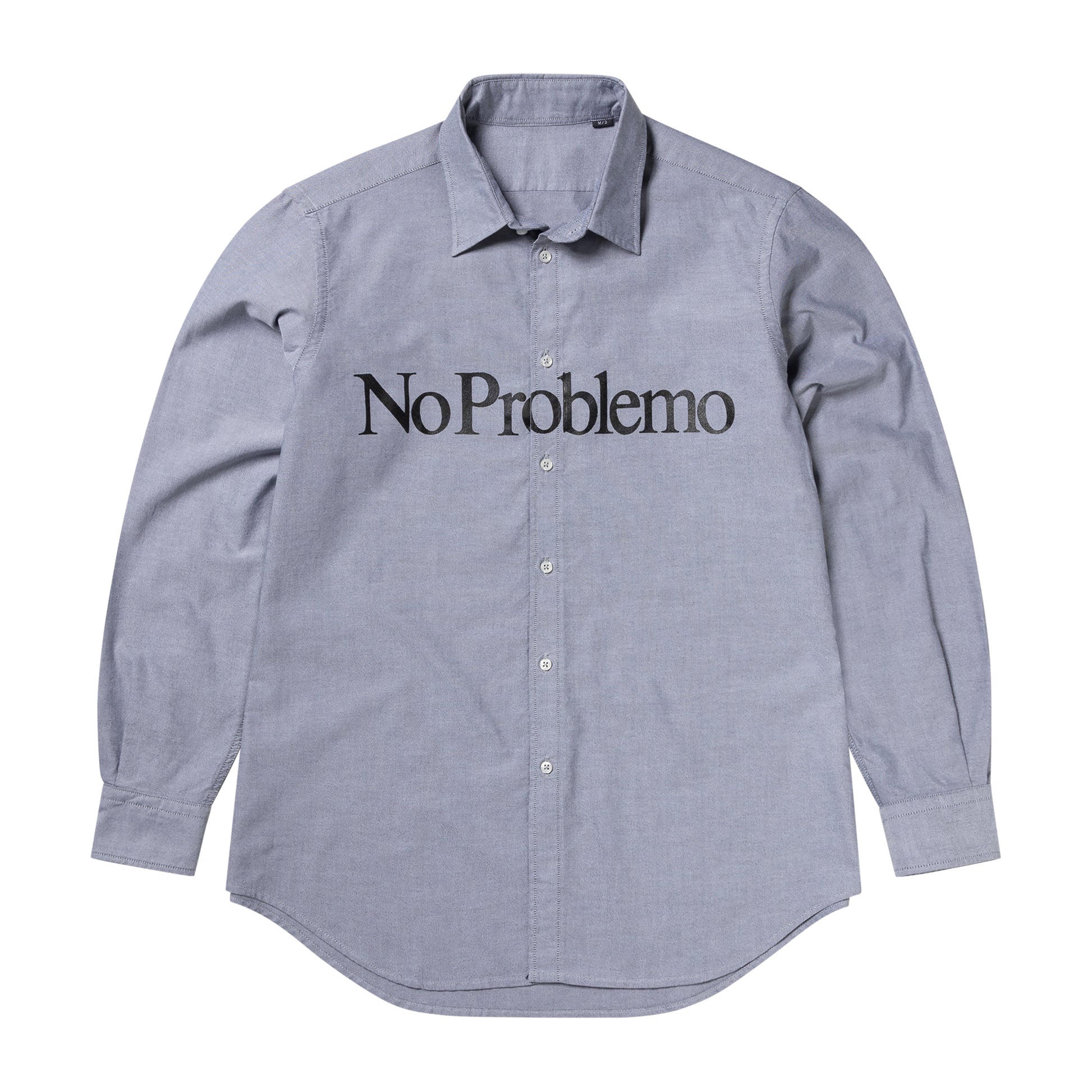 No Problemo - No Problemo LS Oxford Shirt - CHARCOAL / Grå - Skjorter