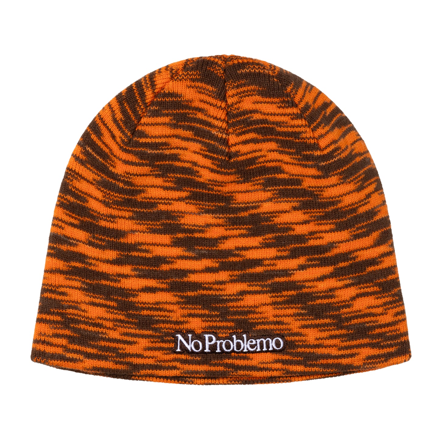 No Problemo - No Problemo Glitch Skull Hat - ORANGE / Orange - Accessories