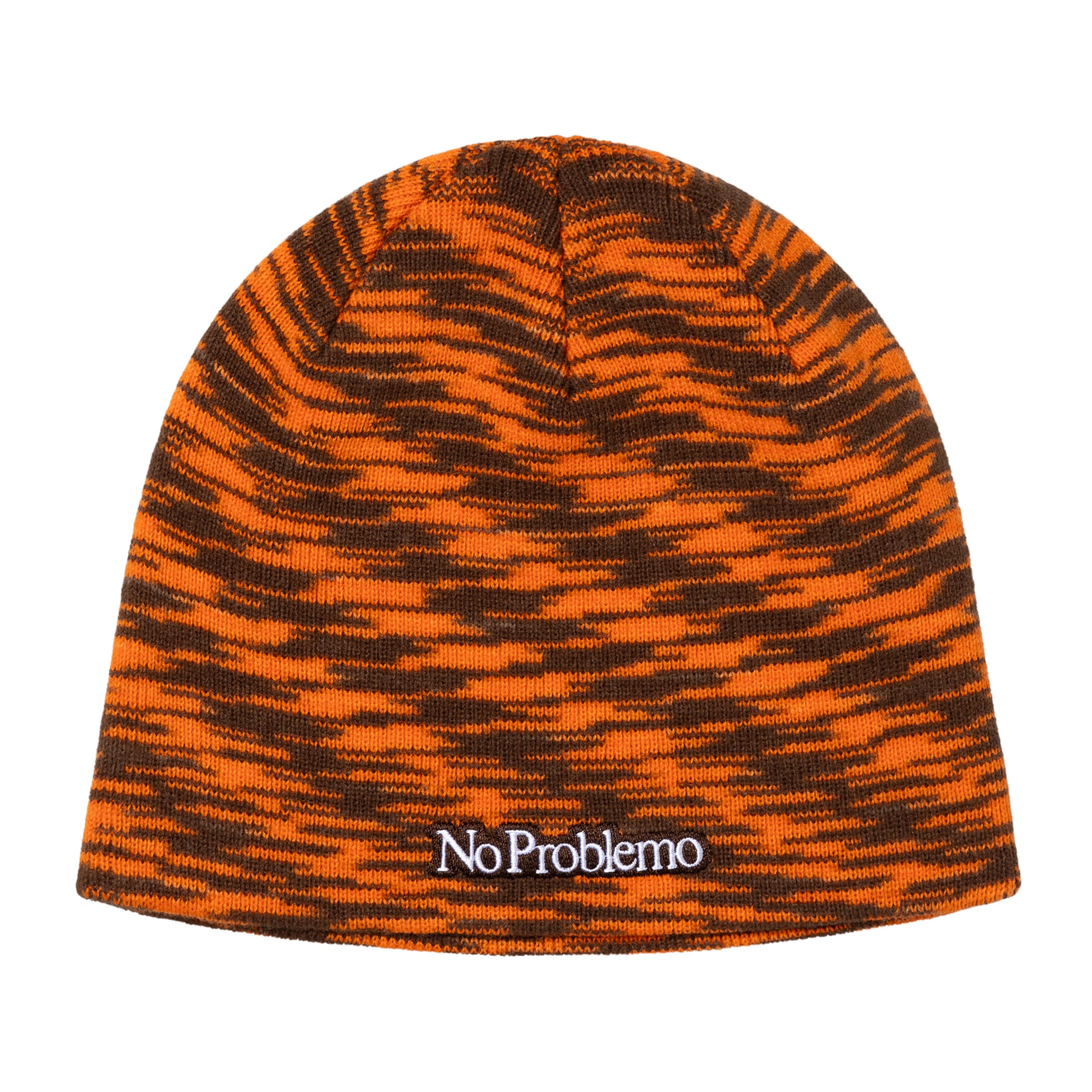 No Problemo - No Problemo Glitch Skull Hat - ORANGE / Orange - Accessories