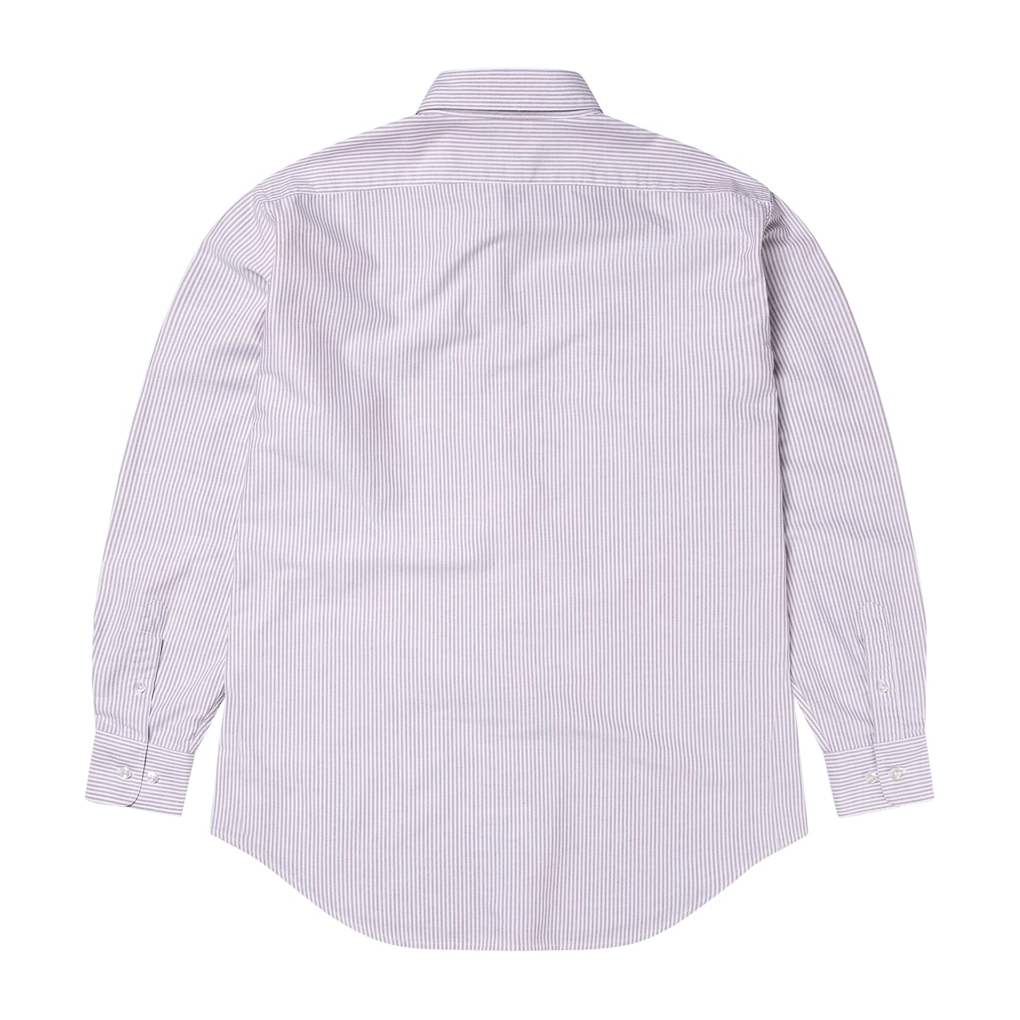 No Problemo - No Problemo LS Stripe Oxford Shirt - RED / Rød||Striber - Skjorter