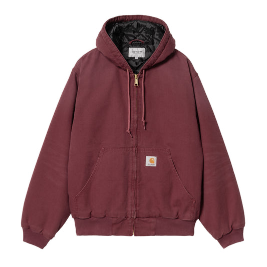 Carhartt WIP - OG Active Jacket - MALBEC AGED CANVAS / Rød - Jakker