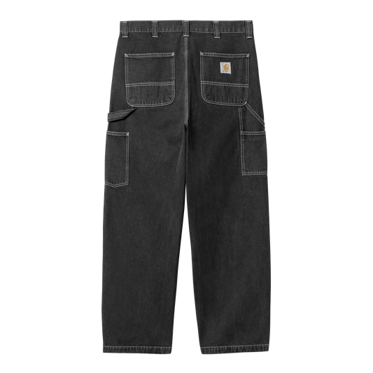 Carhartt WIP - OG Single Knee Pant Norco - BLACK STONE WASHED / Sort - Bukser