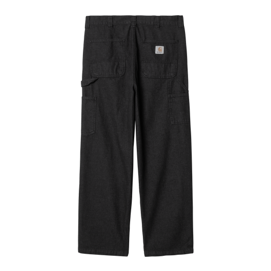 Carhartt WIP - OG Single Knee Pant Hubbard - BLACK STONE WASHED / Sort - Bukser