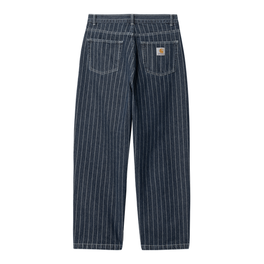 Carhartt WIP - Orlean Pant - BLUE / WHITE / Blå||Striber - Bukser