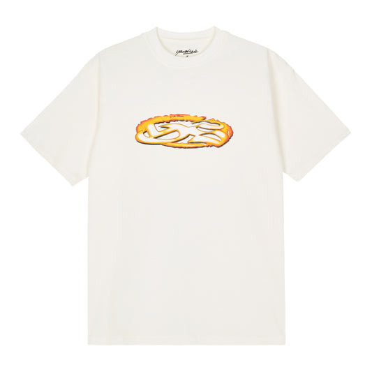 Yardsale - YS Fire T-Shirt - WHITE / Hvid - T-Shirts