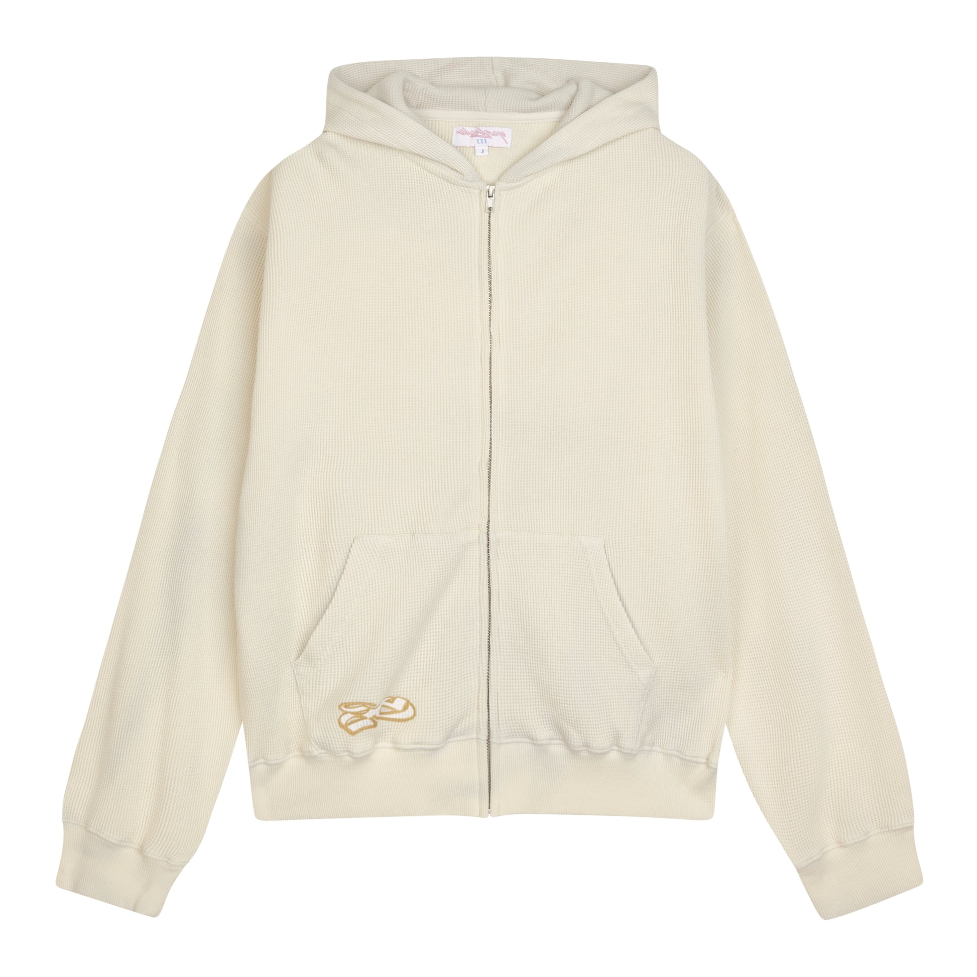 Yardsale - Bleached Waffle Hood - LIGHT GREY / Beige - Sweatshirts