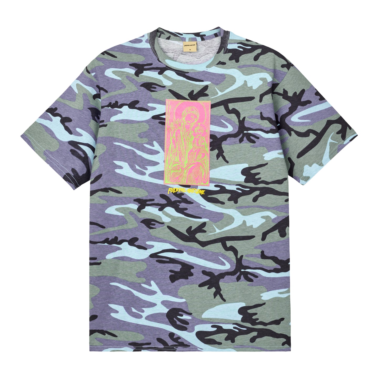 Fucking Awesome - Hate The Pain Away S/S Tee - BLUE CAMO / Blå||Camouflage - T-Shirts