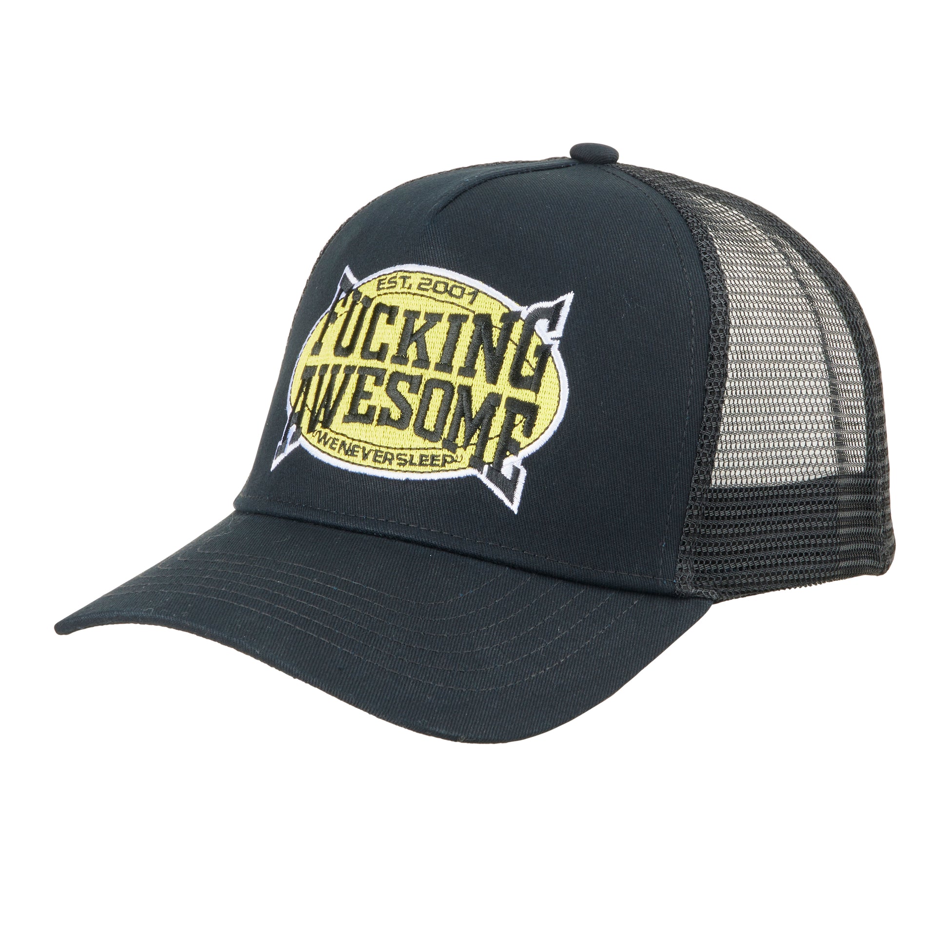 Fucking Awesome - KO Mesh Snapback - BLACK / Sort - Accessories
