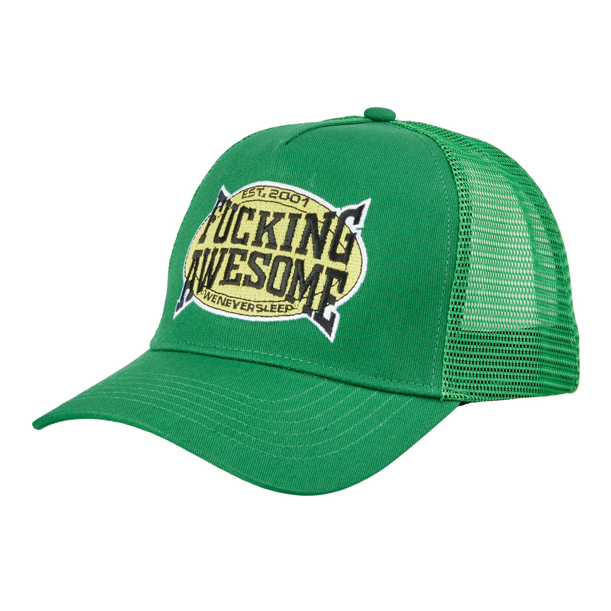 Fucking Awesome - KO Mesh Snapback - GREEN / Grøn - Accessories