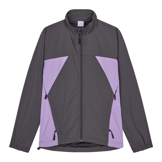 Pop Trading Company - Two Tone Trainings Jacket - CHARCOAL / Grå||Lilla - Jakker